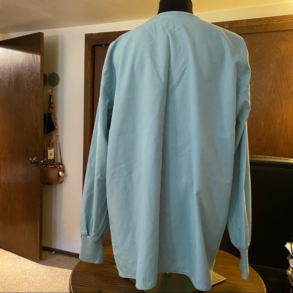 Women’s Light Blue/Green Scrub Jacket (XL - Picture 3 of 7